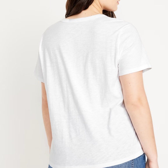 NWT OLD NAVY EveryWear Slub-Knit Graphic T-Shirt Color: Calla Lilies - Picture 6 of 10